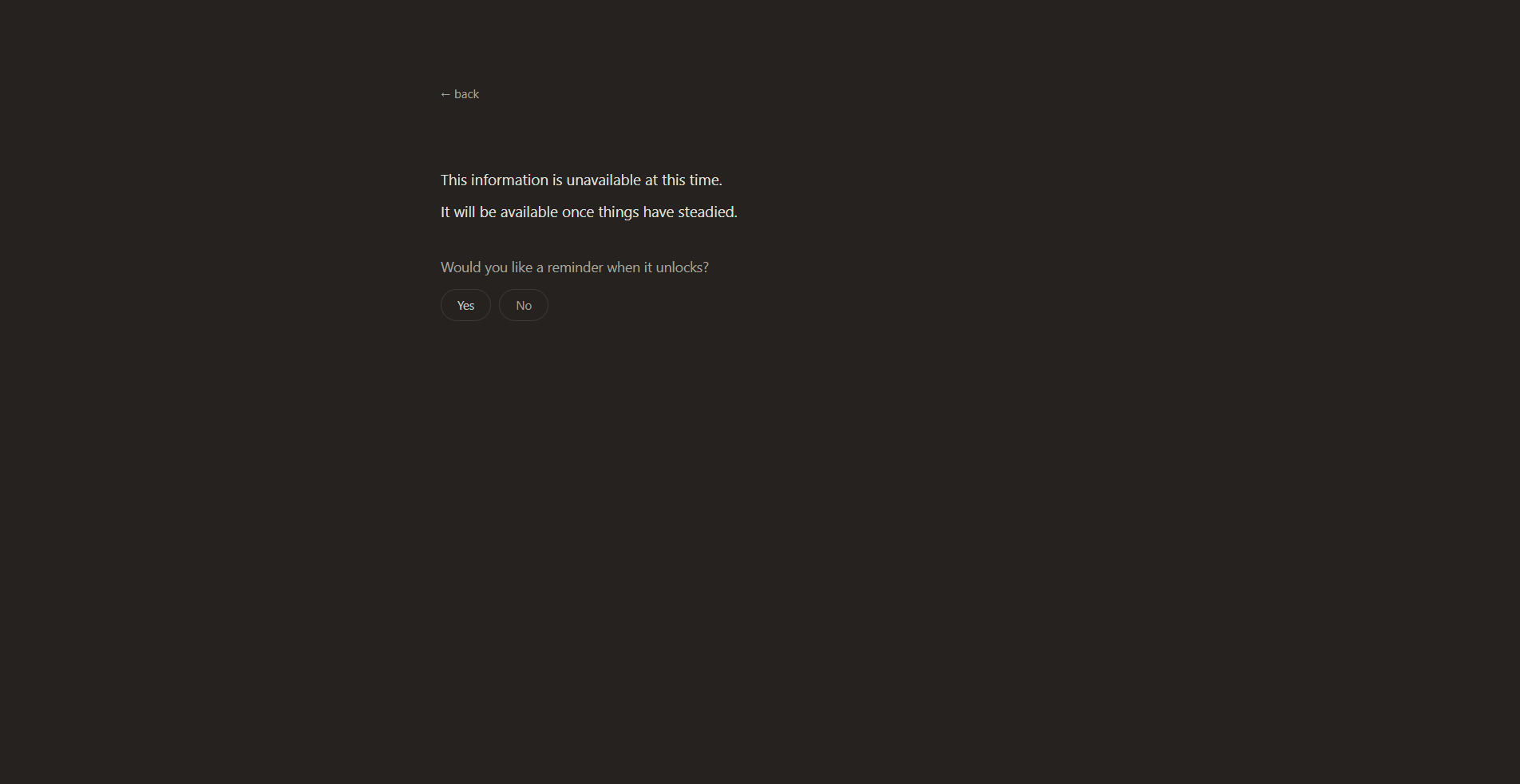 Analysis locked state — This information is unavailable at this time.